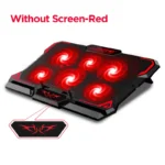 COOLCOLD 17inch Gaming Laptop Cooler Six Fan Led Screen Two USB Port 2600RPM Laptop Cooling Pad Notebook Stand For Laptop - Image 10