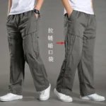 Men's Cargo Pants Summer Spring Cotton Work Wear New In Large Size 6XL Casual Climbing Joggers Sweatpants Hombre Autumn Trousers - Image 15