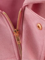 TFMLN Women Suede Bomber Jacket Spring New Fashion Long Sleeve Zipper Oversize Solid Bomber Coat Chic Lady 2025 Streetwear - Image 6