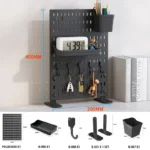 Pegboard combination desktop storage kit, vertical and clip-type pegboard display panels, suitable for home office storage. - Image 16