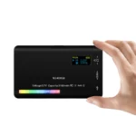 LED RGB Camera Light Full Color Output Video Light Kit Dimmable 2500K-9000K Bi-Color Panel Light CRI 95+ Rechargeable 3300mAh - Image 2