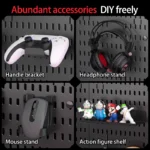 Pegboard combination desktop storage kit, vertical and clip-type pegboard display panels, suitable for home office storage. - Image 6