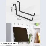 Pegboard combination desktop storage kit, vertical and clip-type pegboard display panels, suitable for home office storage. - Image 13