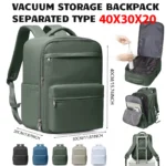 Ryanair 40x30x20 Travel Backpack Vacuum Compression Backpack with Pump,  Wizzair Cabin Bag 15.6" Laptop Travel Bag，Storage Bag