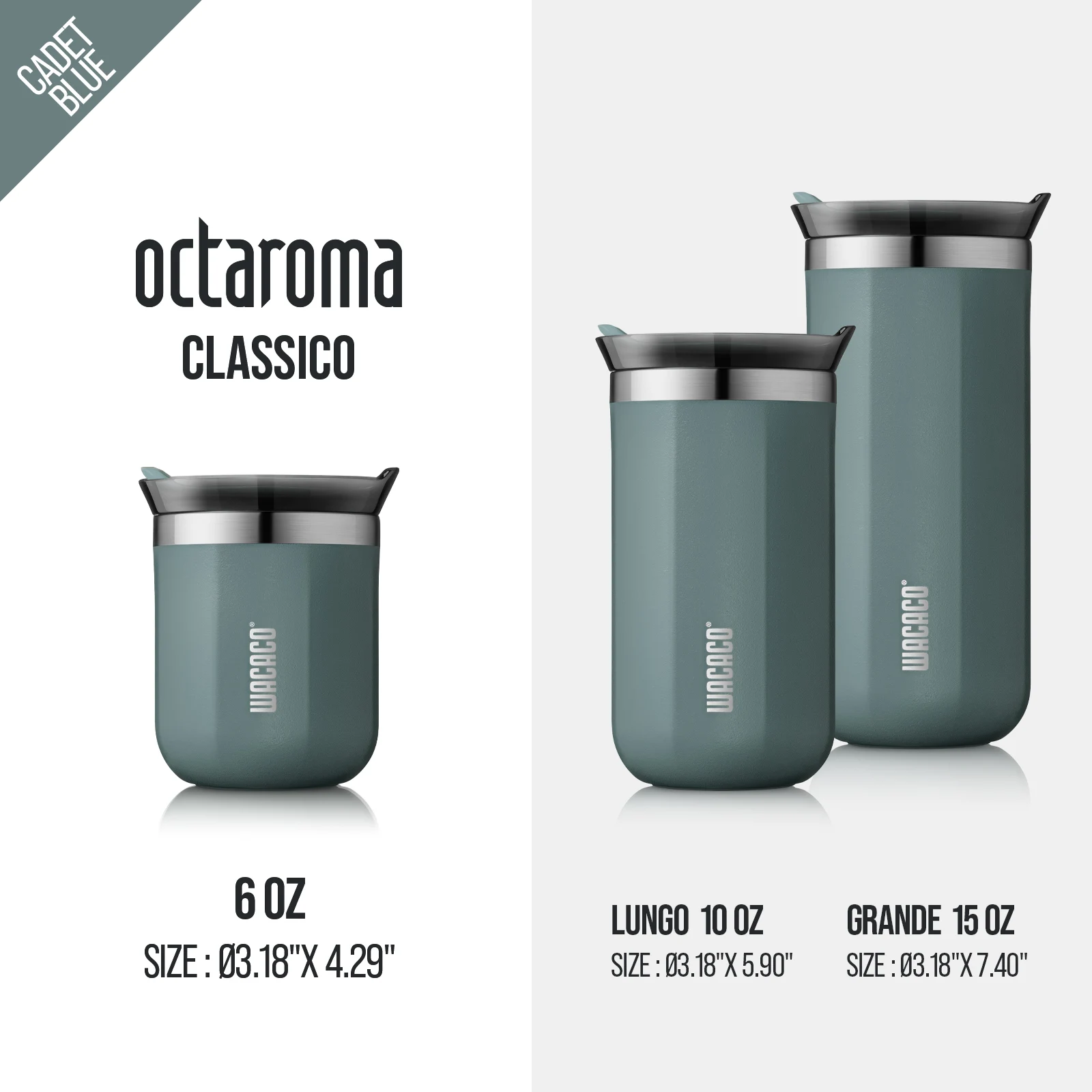 Sa72fff567e844b189488dae147af54494.webp WACACO Octaroma Vacuum Insulated Coffee Mug, Double-wall Stainless Steel Travel Tumbler, 6/10/15 fl oz, thermo, Valentines Gift - Image 1
