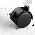 Small Office Desk Adjustable Height Side Mobile Stand Up Desk with Wheels  Portable Rolling Desks Laptop Computer Bedside - Image 5