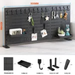 Pegboard combination desktop storage kit, vertical and clip-type pegboard display panels, suitable for home office storage. - Image 9