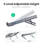 UGREEN Laptop Stand For Macbook Air Pro Foldable Aluminum Vertical Notebook Stand Laptop Support Macbook Pro Tablet Phone Stand - Image 4
