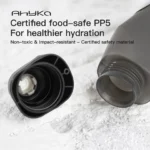 AhyKa Aerodynamic Water Bottle Set 600ml Big Capacity Food Grade PP5 Bottle With Ultralight Carbon Bottle Cage Bike Accessories - Image 3