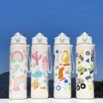 750ml Dinosaur Water Bottle For Kids Water Sippy Cup With Silicone Straw Leakproof Plastic Water Bottles Summer Kids Water Cup - Image 6