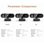 4K Webcam Video Camera 2K Autofocus Streaming Web Cam With Microphone Full HD 1080P Webcams for PC/Computer/Laptop - Image 3